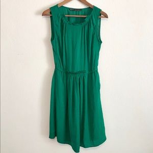 ZARA // Green Emerald Sleeveless Dress